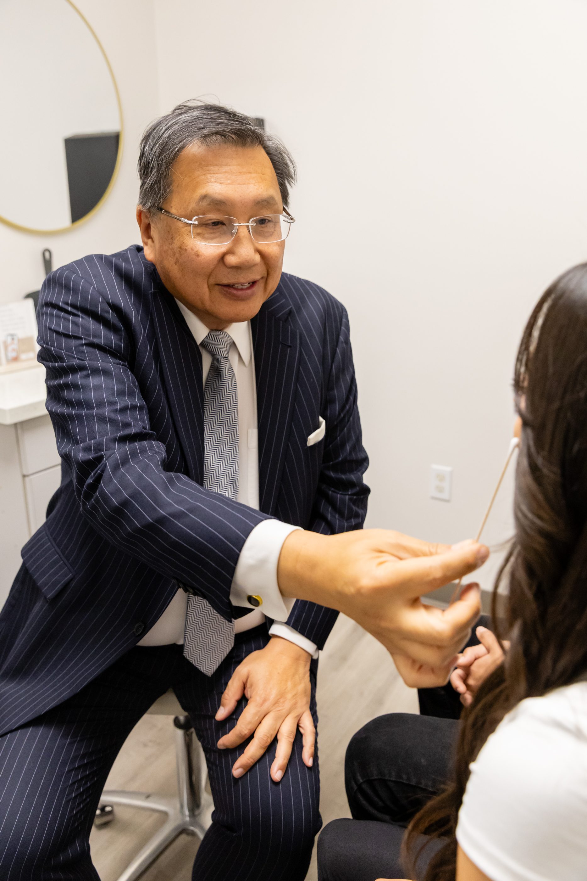 Dr. James Chao in consultation at VedaNu Wellness