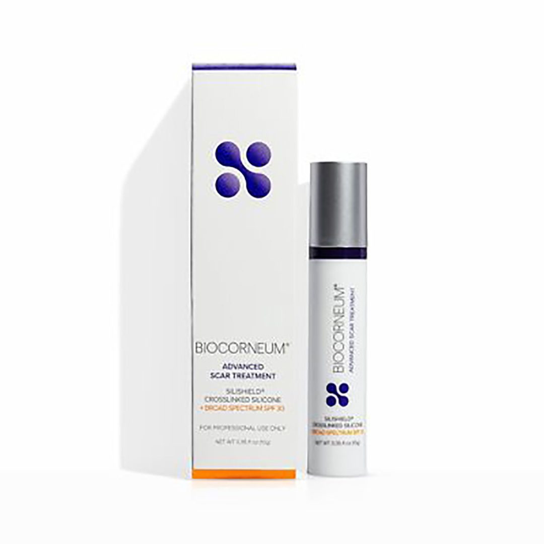 Scar treatment cream with box packaging.